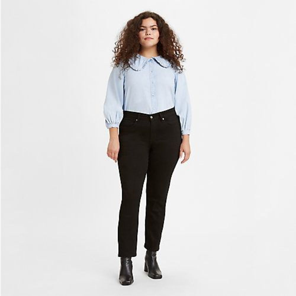 Classic Straight Fit Women's Jeans - Soft Black